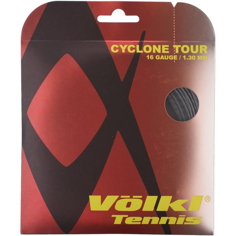 1 Pack Volkl Cyclone Tour 16g/1.30mm Tennis Racquet Strings – Anthracite