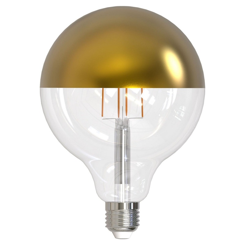 6 Watt G40 Half Gold, 500  Lumens, E26 base, 120 Volt Light Bulb by Bulbrite