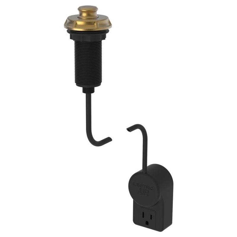 Air Activation Switch Gavin Disposer with Power Adapter Satin Bronze PVD Brass