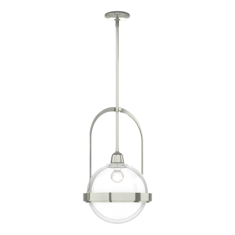 Atlas Pendant Sterling Clear Glass (ZM)