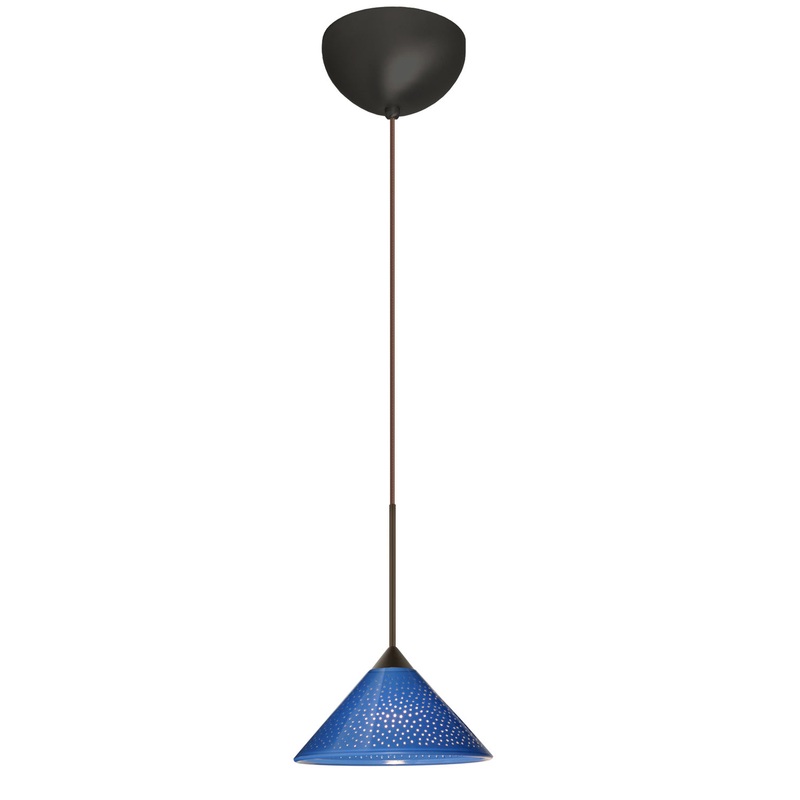 Besa 1XC-282484-LED-BR Kona One Light Pendant Bronze