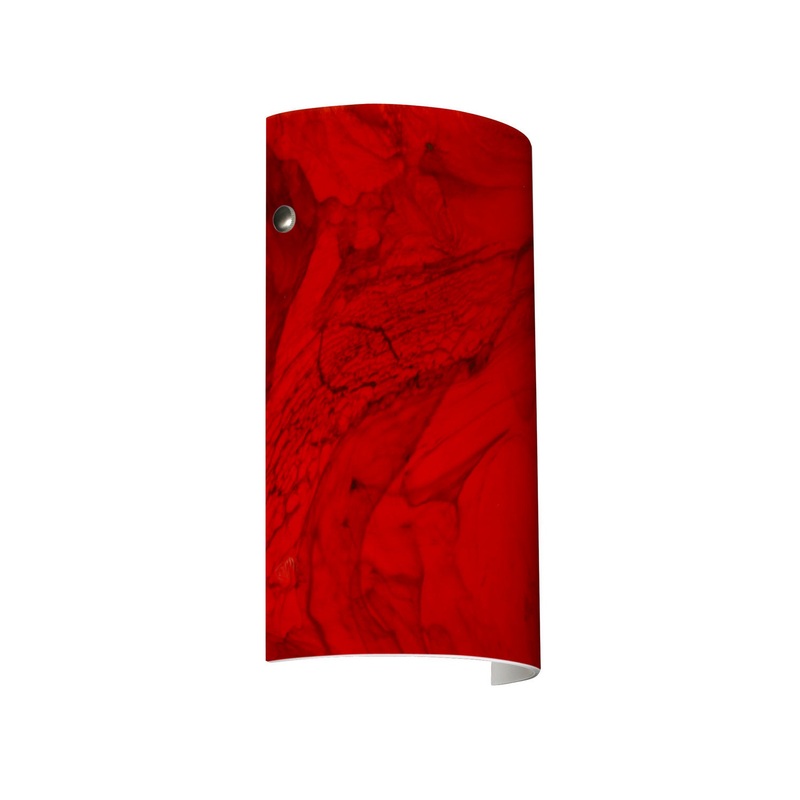 Besa 7042MA-LED-SN Tamburo One Light Wall Sconce Satin Nickel