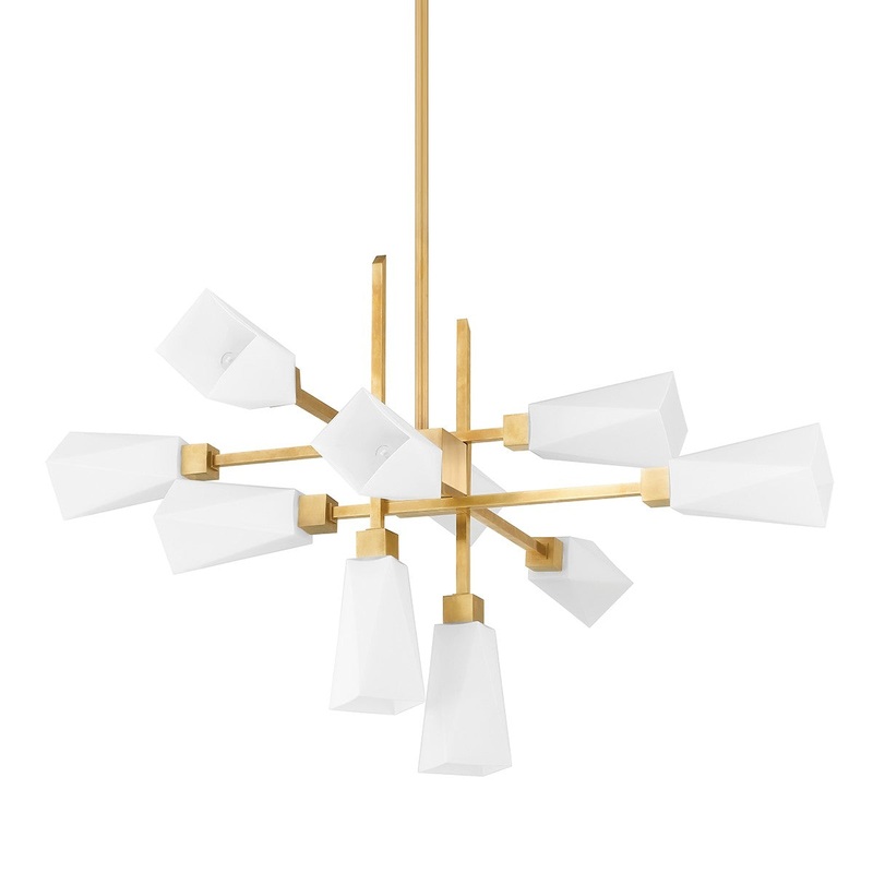 Corbett Lighting 441-46-VB Artemis Ten Light Chandelier Vintage Brass