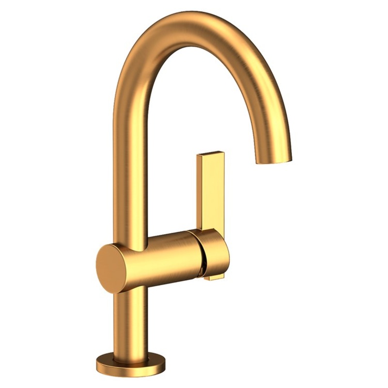 Lavatory Faucet Priya 1 Lever ADA WaterSense Satin Gold PVD 1.2 Gallons per Minute Pop-Up 1 Hole