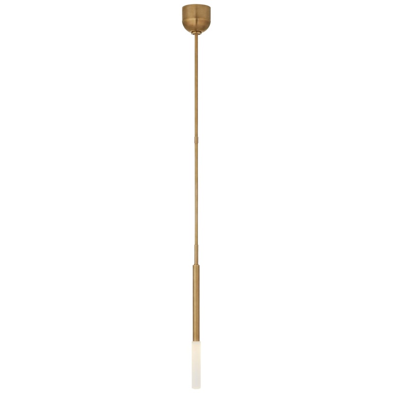 LED Pendant from the Rousseau Collection in Antique-Burnished Brass Finish by Visual Comfort Signature