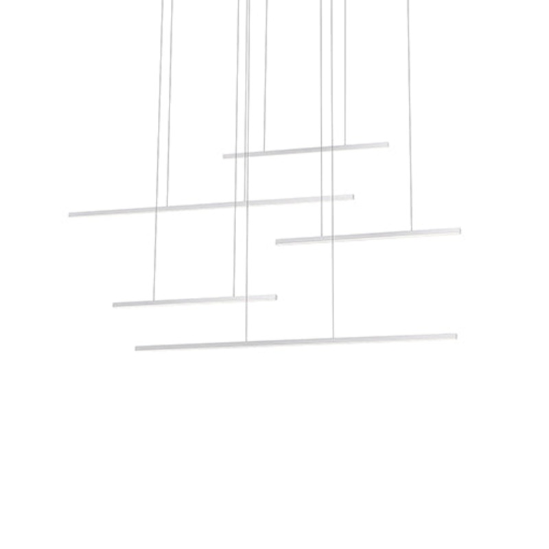 LED Pendant from the Vega Motion Collection in Brushed Nickel Finish by Kuzco Lighting