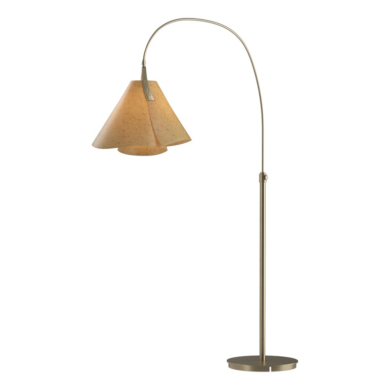 Mobius Arc Floor Lamp Soft Gold Cork Shade (SG)