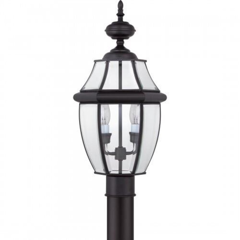 Quoizel NY9042K Newbury Outdoor post myst blck 2l Outdoor Lantern