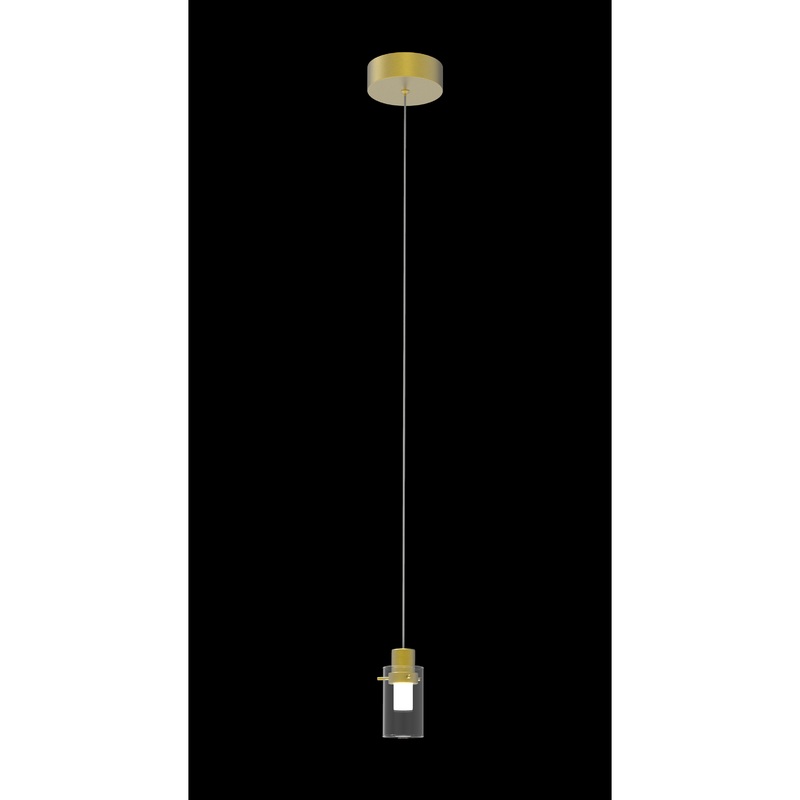 Simple LED Pendant Satin Gold