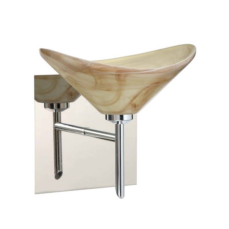 Besa 1SW-191383-CR-SQ Hoppi One Light Wall Sconce Chrome