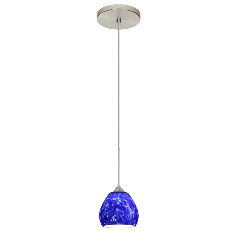 Besa 1XT-560586-LED-SN Tay Tay One Light Pendant Satin Nickel (Discontinued)