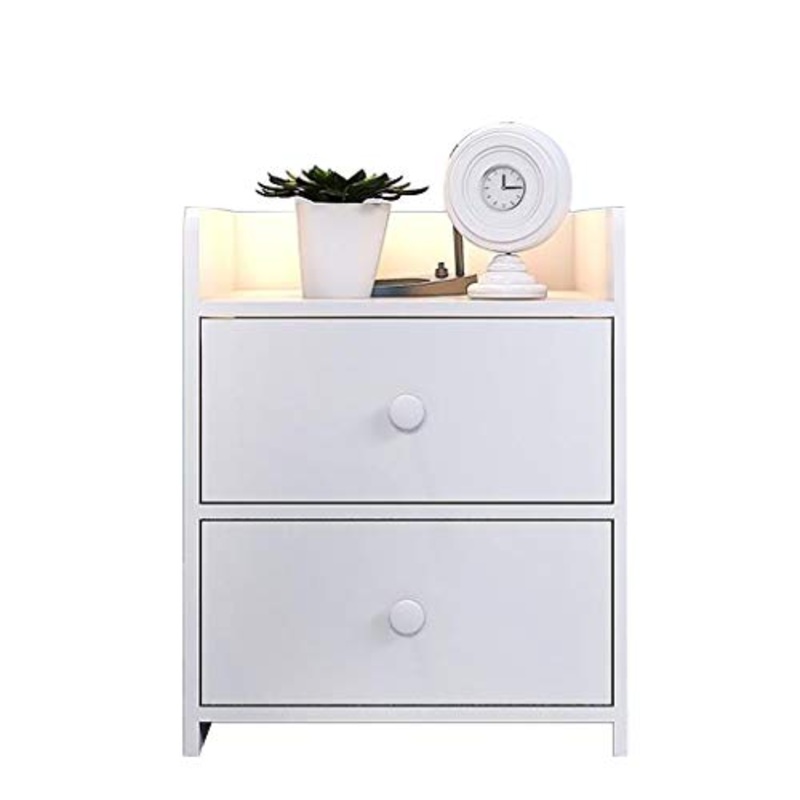 Comodino con cassetti Camera da Letto Appartamento Piccolo Mini Armadietto Cassettiera Armadietto in Legno Semplice Camera da Letto Moderna Legno FANJIANI