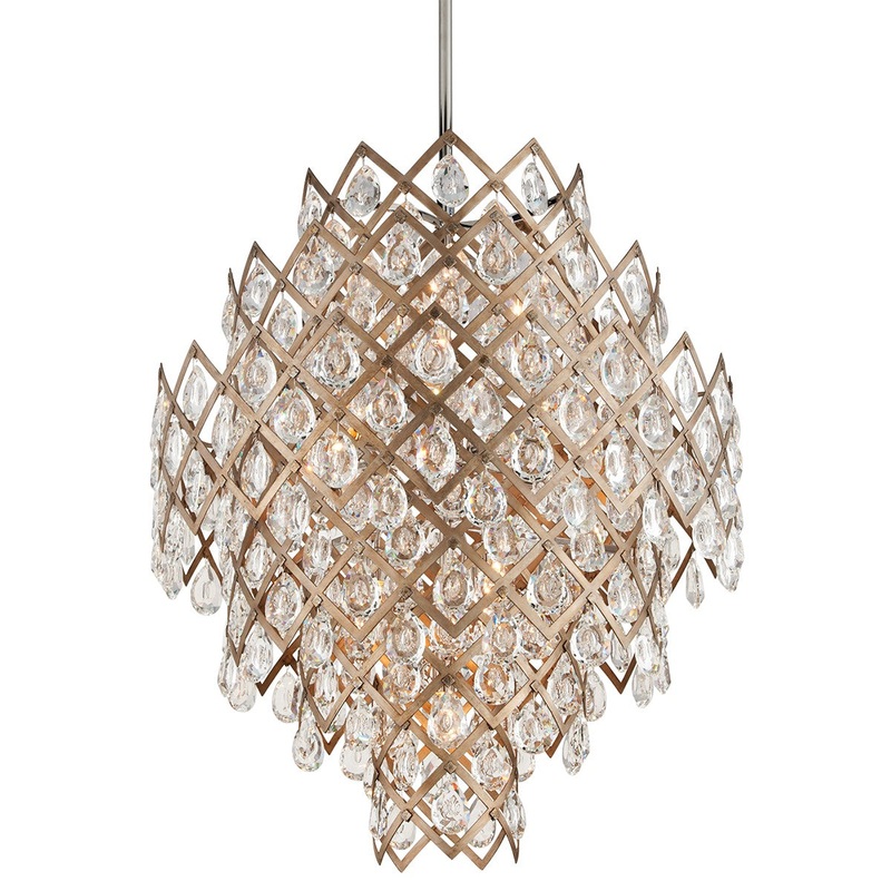 Corbett Lighting 214-411 Tiara 11 Light Chandelier Vienna Bronze