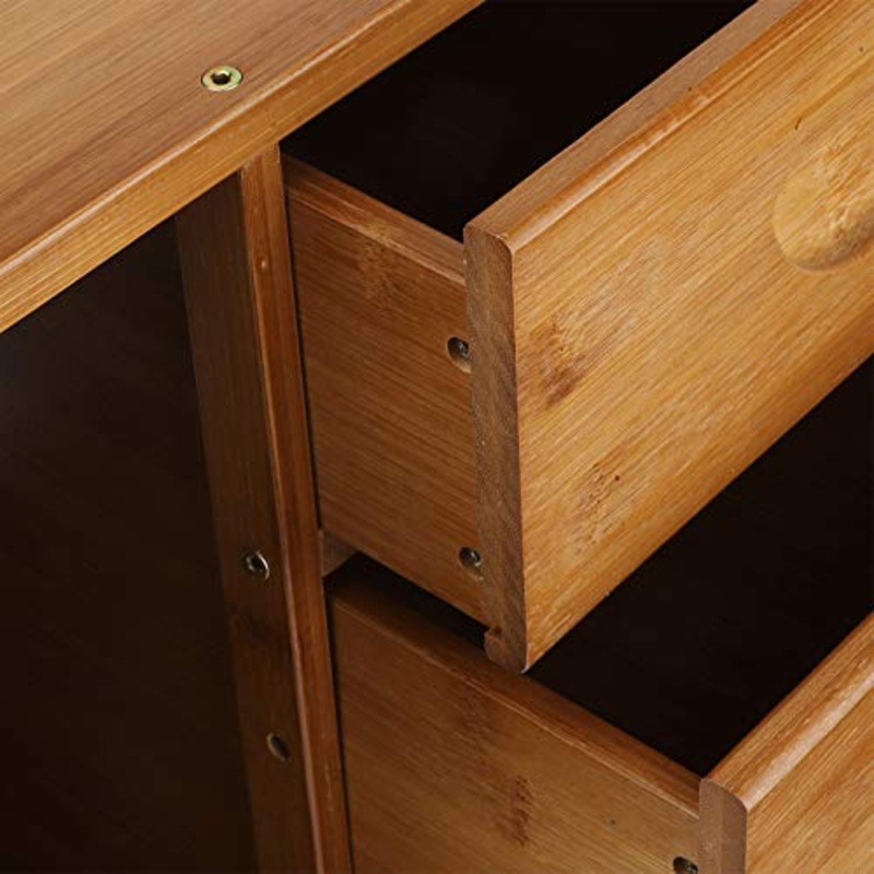 Lantro JS Comodino, Comodo, Semplice e Moderno Comodino, Naturale, Tavolo da Camera, Durevole, Mini, per Soggiorno, Libri, Camera da Letto, Strumenti,