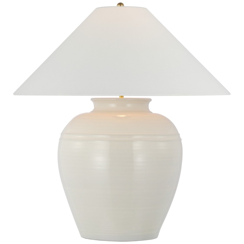 LED Table Lamp from the Prado Collection in Ivory Finish by Visual Comfort Signature