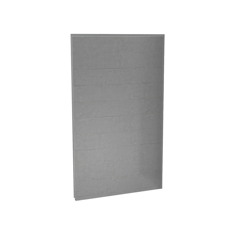 MAAX 103421-305-517 Utile 48 in. Composite Direct-to-Stud Back Wall in Factory Sleek Smoke