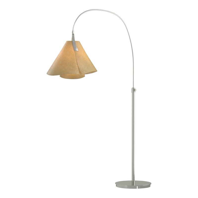 Mobius Arc Floor Lamp Sterling Spun Amber (SI)