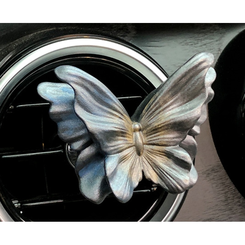 Quicksand Gold Butterfly Set of 3 Butterfly Car Air Vent Clips – Decorative Scent Diffuser Ornaments