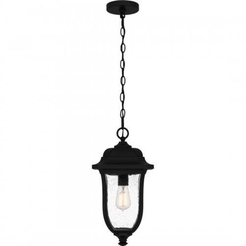 Quoizel MUL1909MBK Mulberry Outdoor hanging 1 light matte black Outdoor Lantern