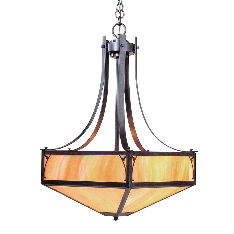 Arroyo SGCH-20GW-BZ Saint George Four Light Pendant Bronze
