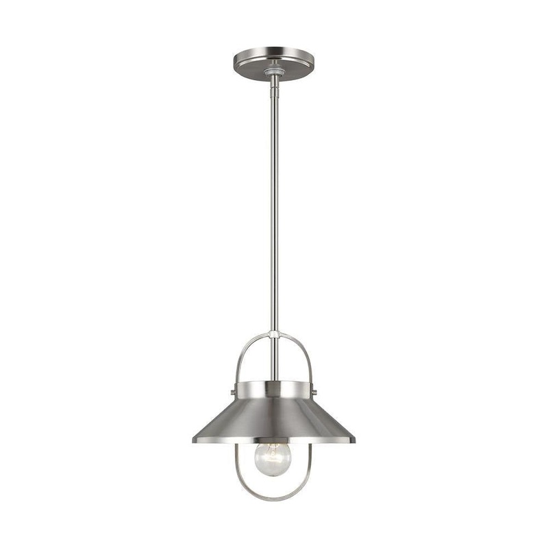 Dormer One Light Pendant Brushed Nickel