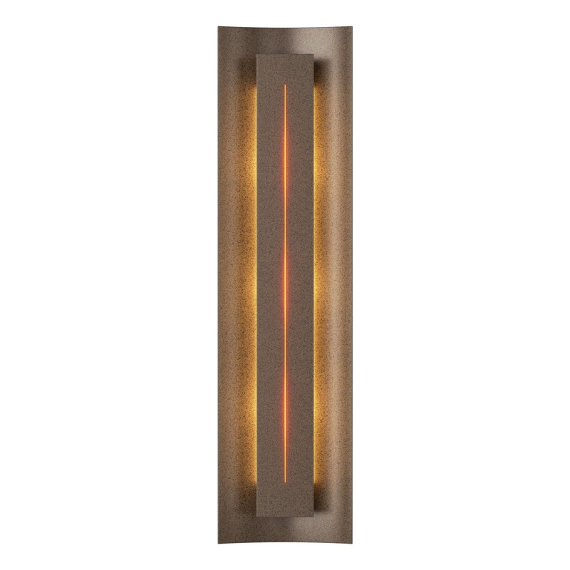 Gallery Sconce Bronze Amber Glass (FF)