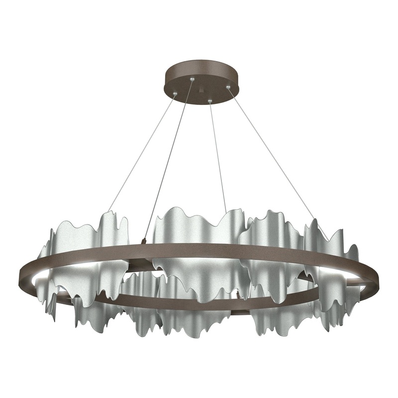 Hildene Circular LED Pendant Bronze Vintage Platinum