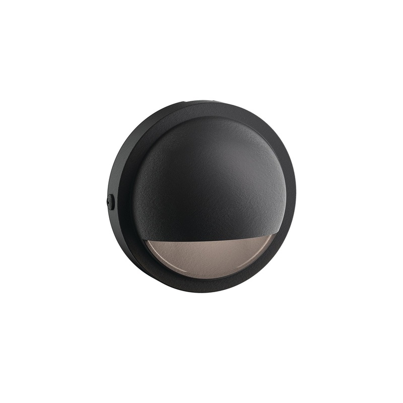 Kichler 15764BKT30R LED Deck Light, Black Textured