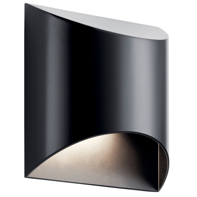 Kichler 49278BKLED LED Outdoor Wall Mount, Black