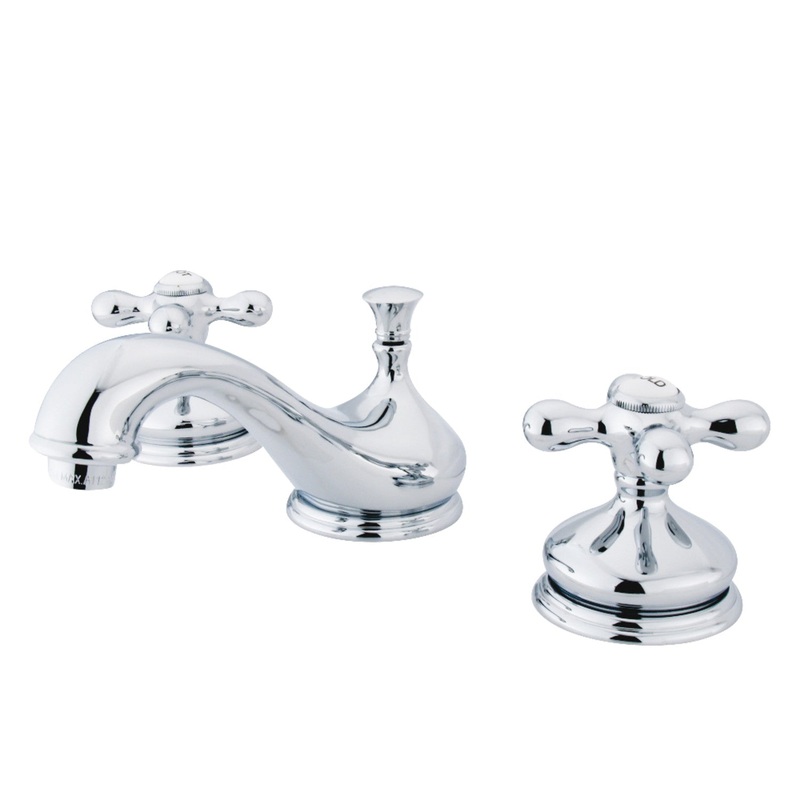 Kingston Brass KS1161AX 8 in. Widespread Bathroom Faucet, Polished Chrome