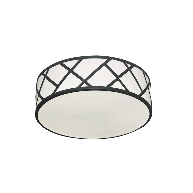 LED Flush Mount from the Haven Collection in Black Finish by AFX Lighting