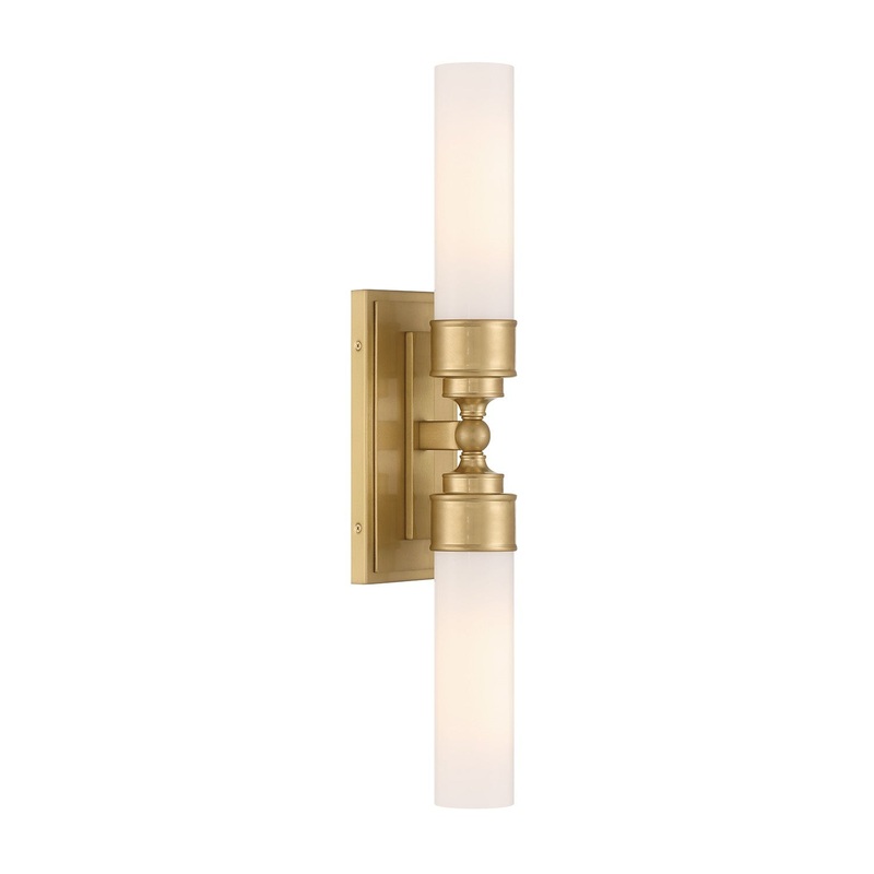 LED Wall Sconce from the Wilcox Collection in Aged Brass Finish by Crystorama