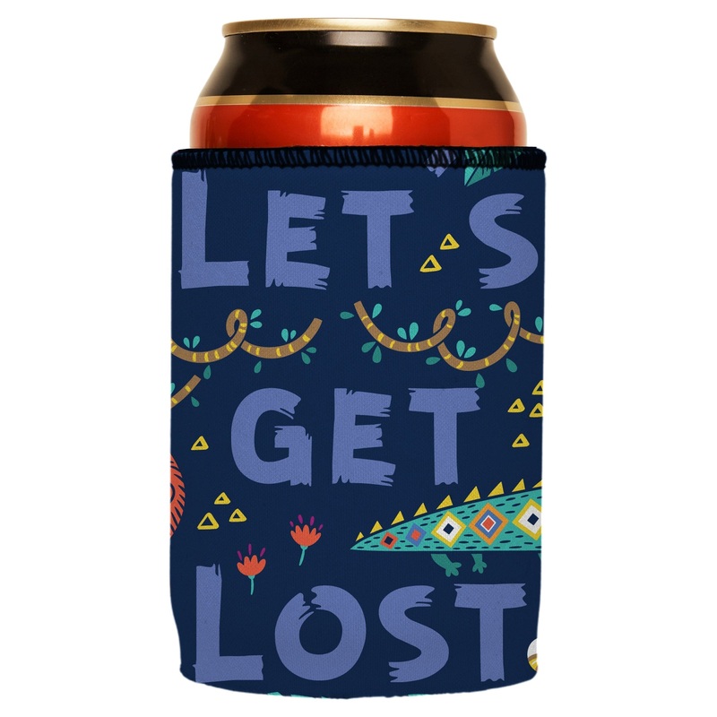 Lets Get Lost in the Wild Stubby Cooler – Standard