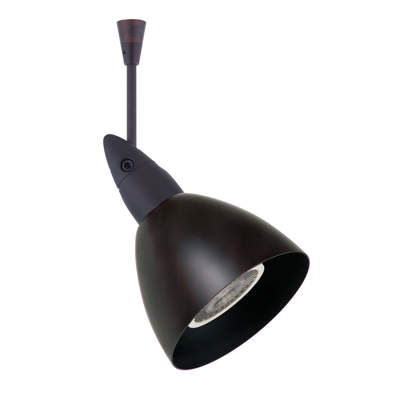 One Light Spotlight from the Divi Collection in Bronze Finish by Besa