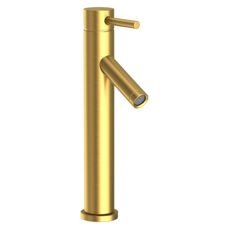 Vessel Faucet East Linear 1 Lever ADA Satin Brass PVD 1.2 Gallons per Minute