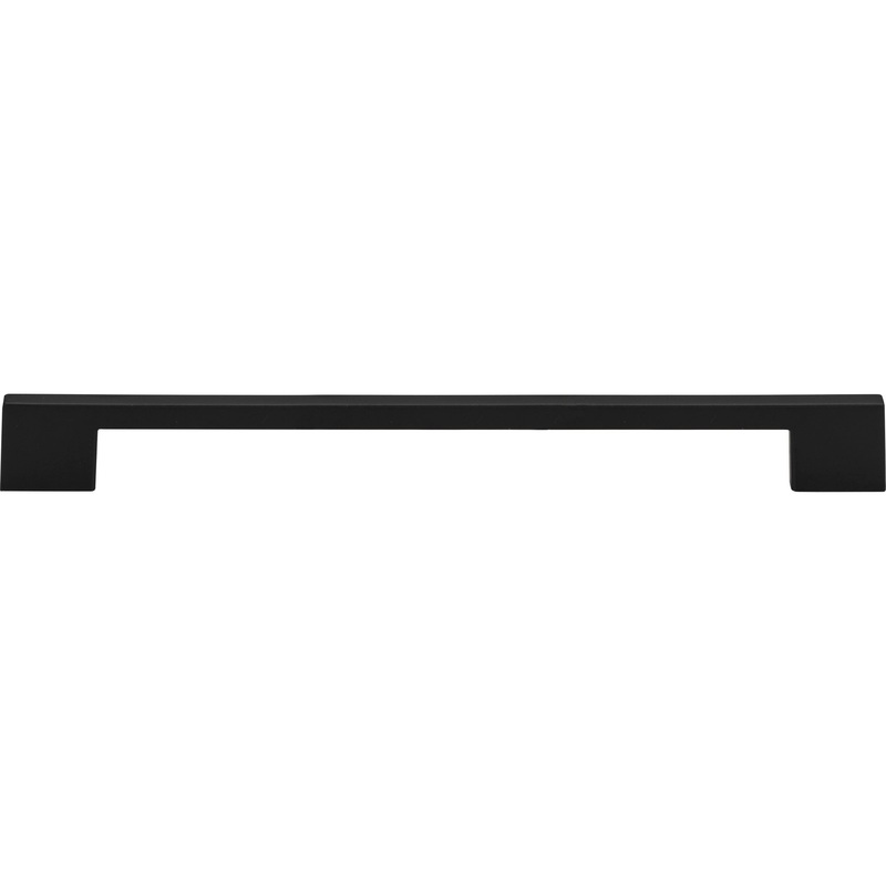 Atlas Homewares Thin Square Pull 11 5/16 Inch (c-c) Matte Black