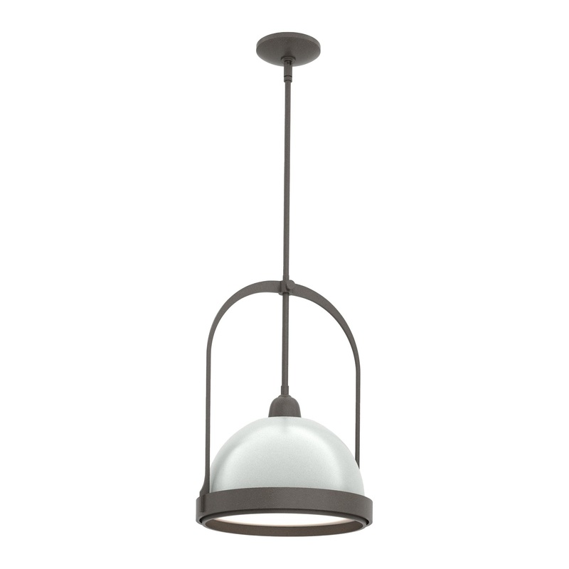 Atlas Small Pendant Dark Smoke Vintage Platinum