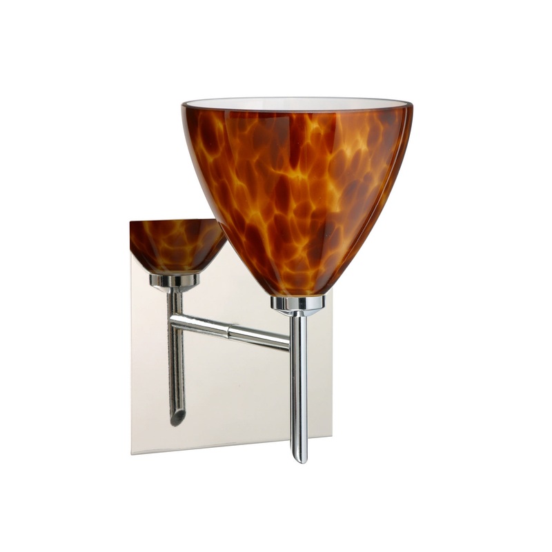 Besa 1SW-177918-CR-SQ Mia One Light Wall Sconce Chrome