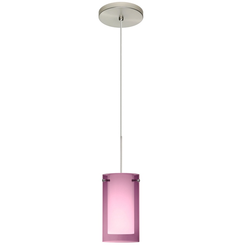 Besa 1XT-A44007-SN Pahu One Light Pendant Satin Nickel