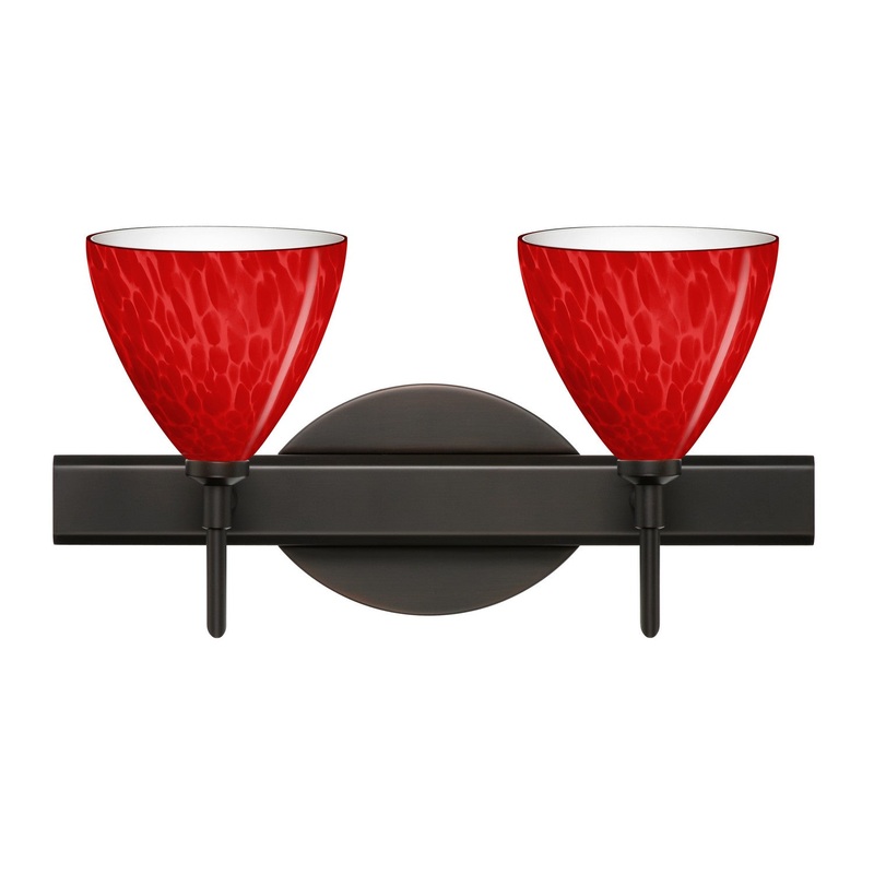 Besa 2SW-1779RC-BR Besa Mia Vanity Two Light Vanity Bronze