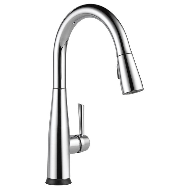 Kitchen Faucet Essa 8 Inch Spread 1 Lever ADA CALGreen Chrome High Arc Pull Down 2 Function Wand Swivel 360DEG 1/3 Hole VoiceIQ/Touch2O with Touchless/MagnaTite Docking 1.8 Gallons per Minute