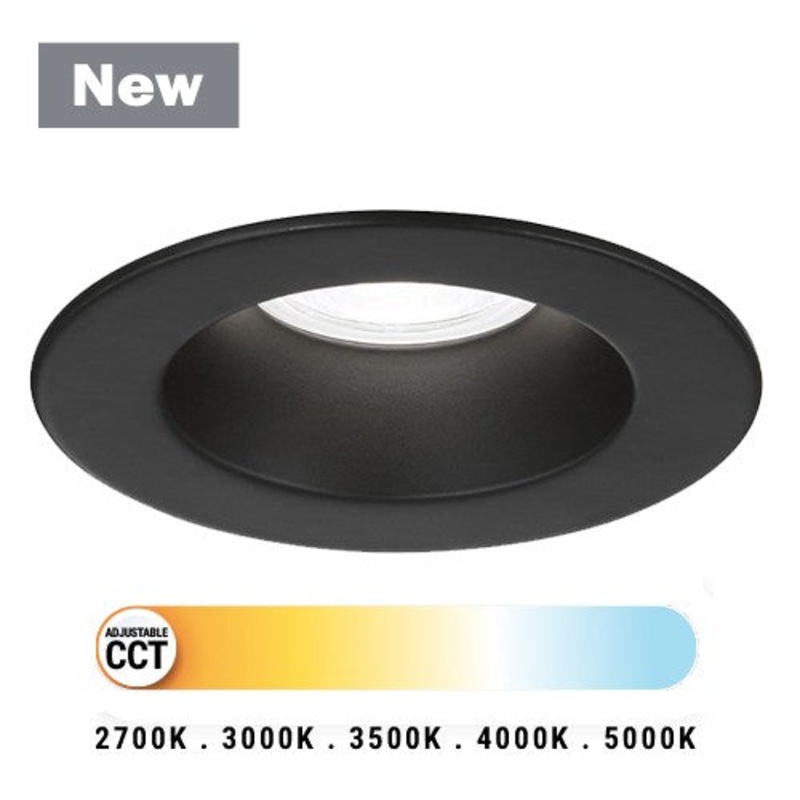 LED Downlight from the Midway Collection in Black Finish by Eurofase