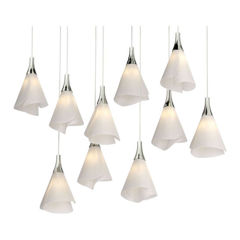 Mobius 10-Light Pendant Sterling