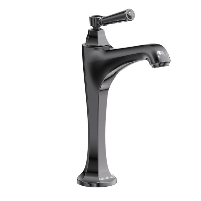 Vessel Faucet Metropole 1 Lever ADA Midnight Chrome 1.2 Gallons per Minute Faucet Height 11 Inch