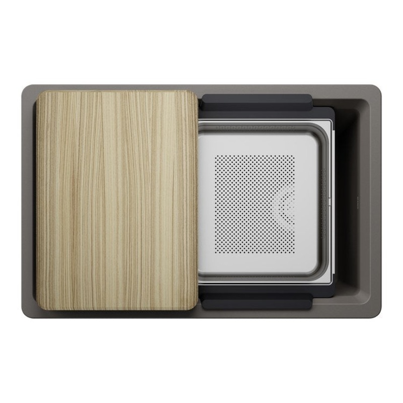 Workstation Inteos 30 Inch Volcano Gray Silgranit