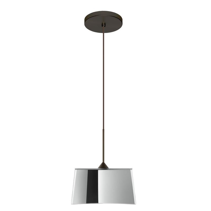 Besa 1XT-6773MR-BR Groove One Light Pendant Bronze (Discontinued)