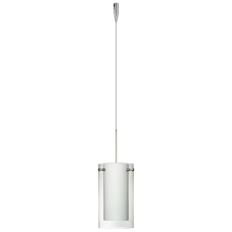 Besa RXP-C44007-SN Pahu One Light Pendant Satin Nickel