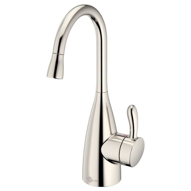 Hot Water Dispenser Showroom Transitional 1010 Instant 1 Lever ADA Gooseneck Swivel 360 DEG Polished Nickel