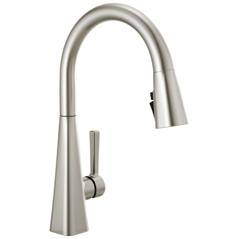 Kitchen Faucet Lenta 1 Lever ADA Spotshield Stainless Pull Down 1.8 Gallons per Minute