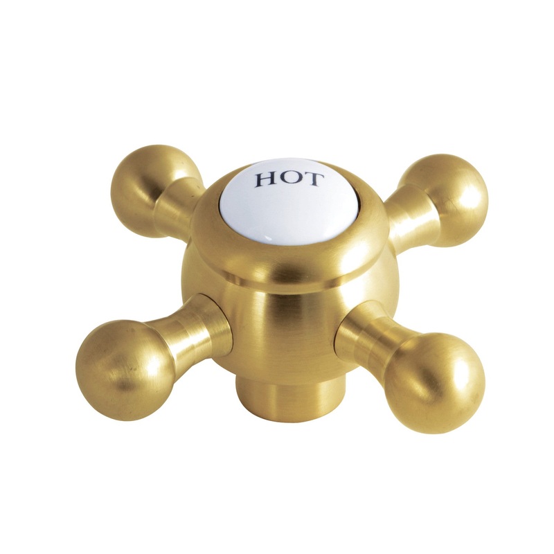 KSH4467BXH Hot Metal Cross Handle, Brushed Brass